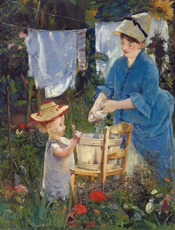   204-Édouard Manet, Lavanderia, 1875